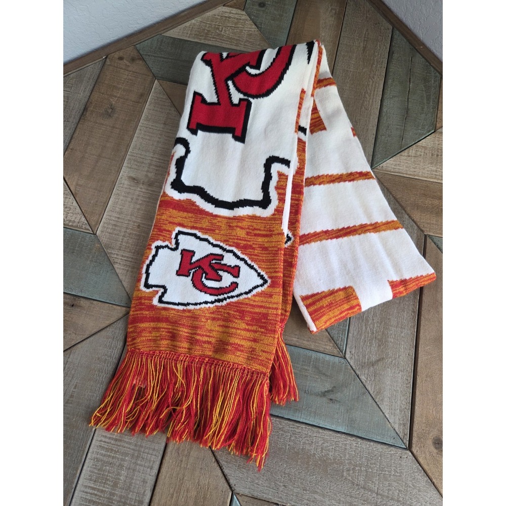 Kansas City KC Chiefs NFL Warm Knitted Scarf‎ Red/Yellow/White/Black FOCO